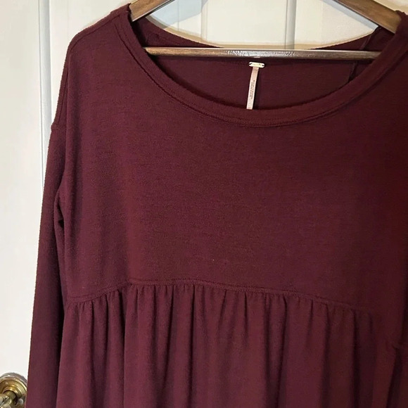 Free People “Forever Your Girl” Babydoll Top - Size Small (Oversized) - Picture 8 of 13